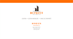 Desktop Screenshot of dupront-immobilier.com